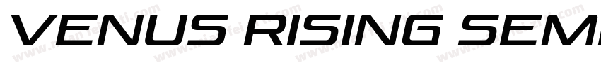 Venus Rising SemiBold Italic字体转换